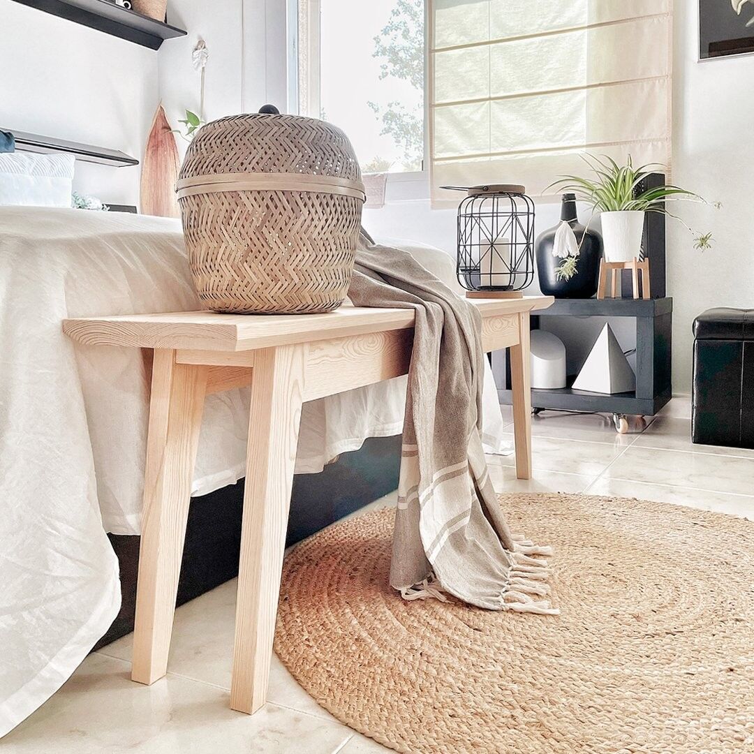 Panca 12 (130x24cm) - Vernice color noce