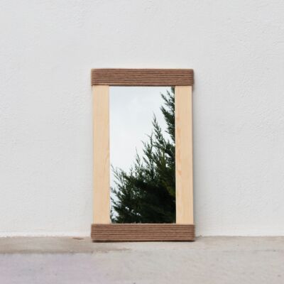 Spiegel aus natürlichem Hanfseil - Klein
