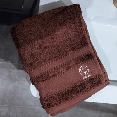 La toalla de baño de algodón orgánico muy suave | Amaranto burdeos
