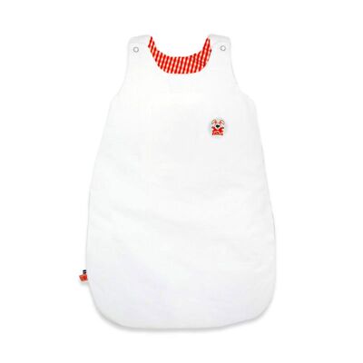 Mid-Season Sleeping Bag in Organic Cotton Saxe White