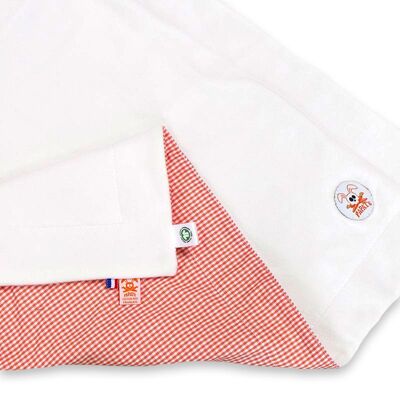Rex White and Gingham Organic Cotton Blanket