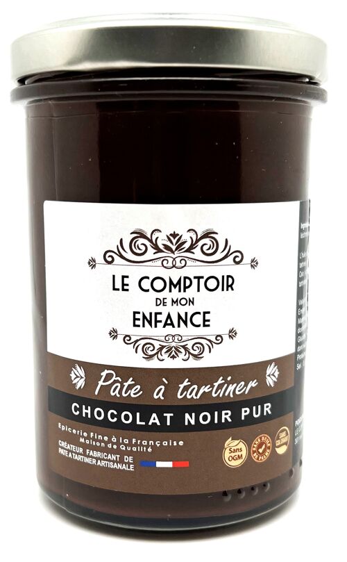 Pâte à tartiner chocolat noir pur