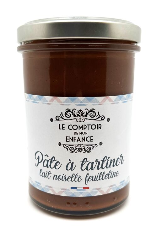 Chocolat lait noisette feuilletine