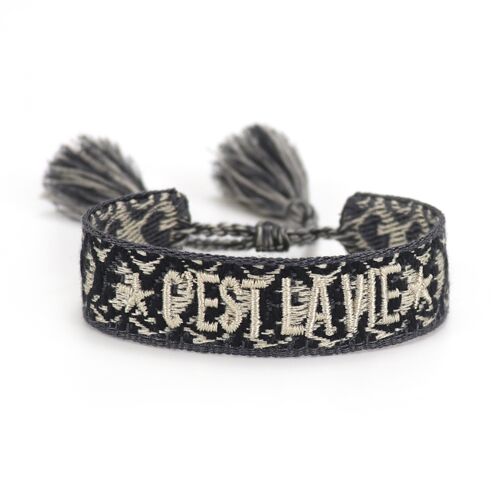 Boho Armband C’EST LA VIE Décor Noir