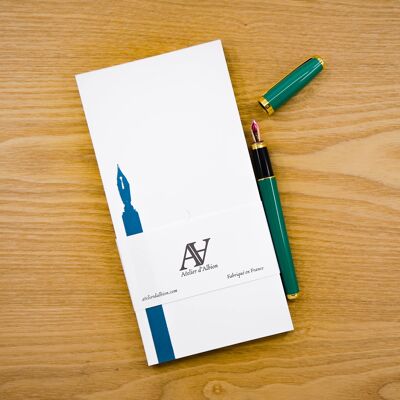 Notepad - Ecriture Plume - 10x20 cm - 80 sheets