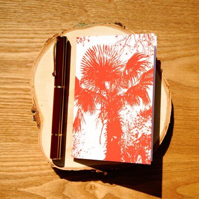 Cuaderno pequeño A6 - Palmera Naturaleza - 64 páginas a rayas