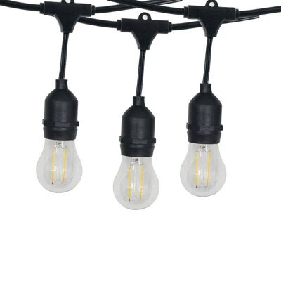 LED Filament String Light Kit 10.2m 10x2w LED Lamps__