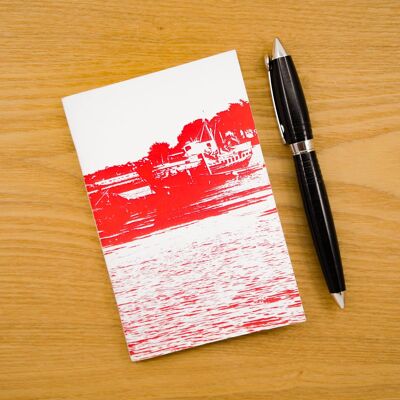 Small A6 notebook - Wrecked boat - 80 lined pages