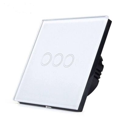 3 Gang, Smart Wifi Touch Switch, No Neutral Needed__