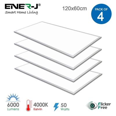 LED Edgelit Panel- 120x60cms, 6000lm 4000k (Pack of 4)