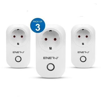 3 Piece Pack Wifi Plug Eu with Energy Monitor (3pc Pack)