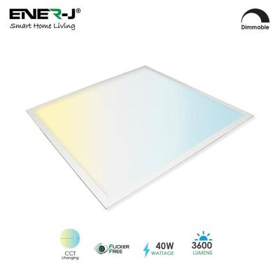 Smart 40w Wi-Fi LED Panel Light 595x595mm with Cct & Dimming Control Via App__