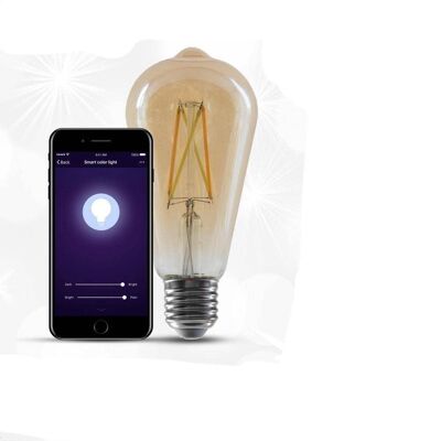 ENERJ 8.5w Smart Wifi Filament Lamp St64__