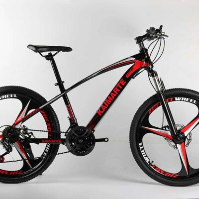 26"mountain Bike with Shock Absorption, 21 Speed, Red__