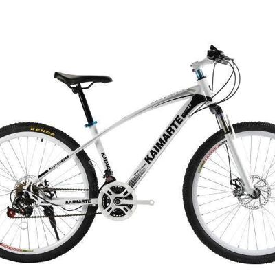 26"mountain Shock Absorption Bike, White__