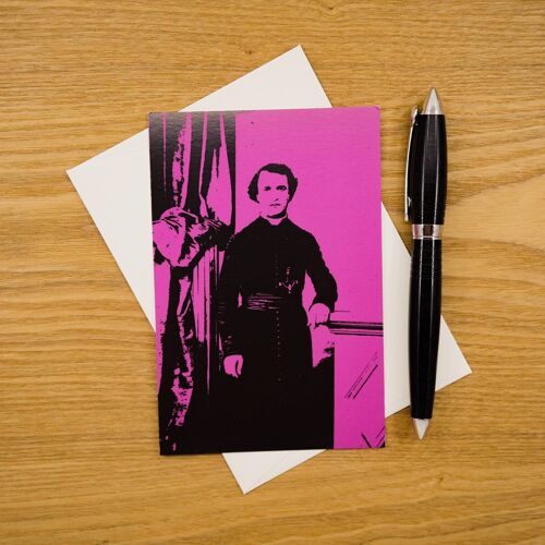 Carte postale A6 - Portrait vintage - Alexandre le prêtre - Avec enveloppe