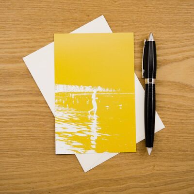 A6 postcard - Holiday Beach reflection - With envelope