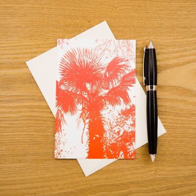 A6-Postkarte - Naturpalme - Mit Umschlag