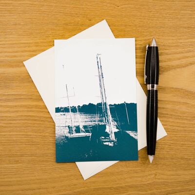 A6 postcard - Sailing Boat - With envelope
