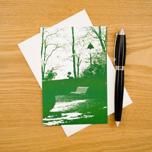 Carte postale A6 - Dans le jardin - Avec enveloppe