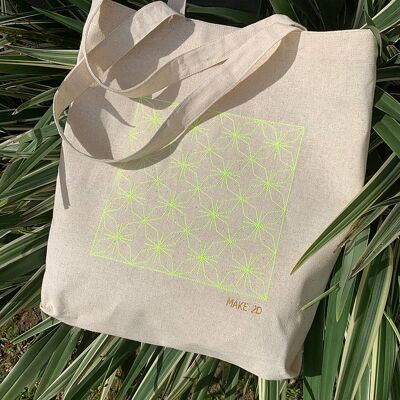 Tote Bag Embroidered - Tessellation