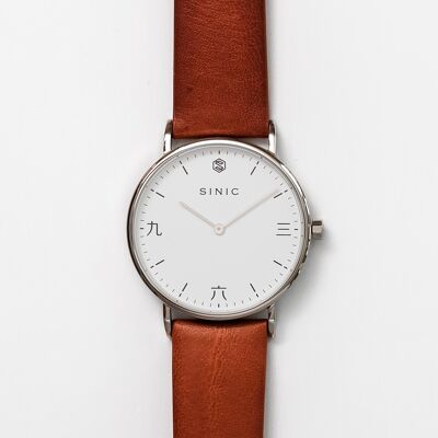 MOON - Silver | Brown | 32mm