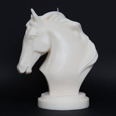 La vela de la soja de la escultura del caballo