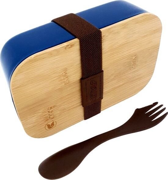 Portapranzo ECO in bambù - Contenitore per alimenti sostenibile Blu