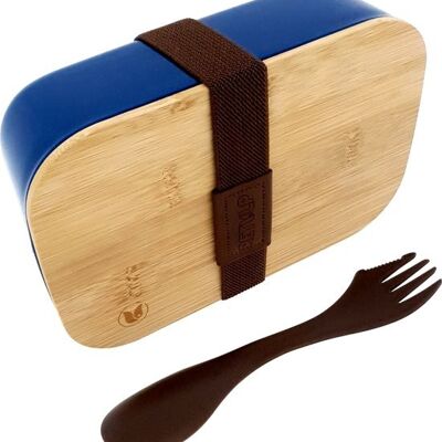 ECO Bamboo Lunchbox - Nachhaltiger Lebensmittelbehälter Blau