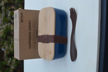 Boîte à lunch ECO en bambou - Conteneur alimentaire durable Bleu 3