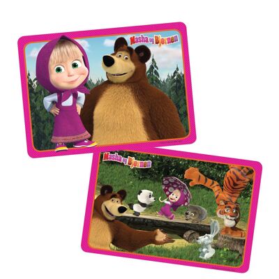Masha and the Bear Placemats - Set of 2 - PINK