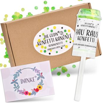 Les canons à confettis rechargeables Gudn (couleur : vert / numéro jaune : 4 pièces) 1