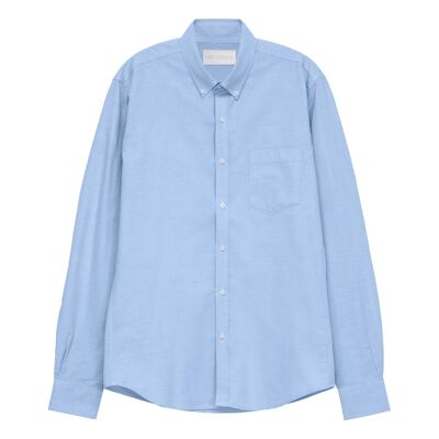 camicia oxford blu slim