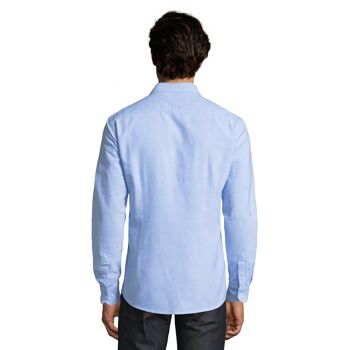 chemise oxford bleu slim 3