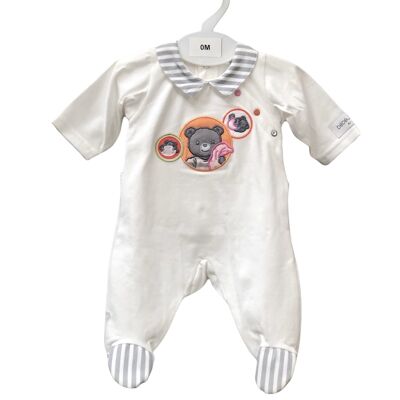 Pyjama bebe gris 00 mois