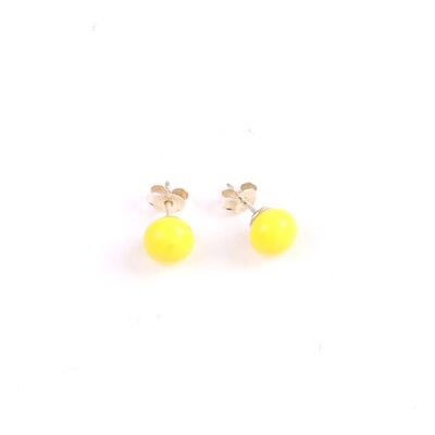 Centouno Yellow Stud Earrings