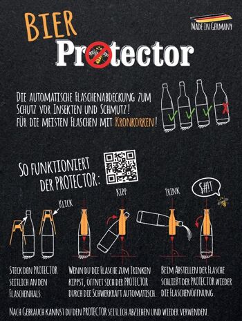 sl-Eisblock Bier Protector - L'insectifuge pour bouteilles de bière - 3 pièces 4