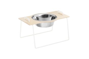 Wuff's Feeder Large - Contreplaqué de bouleau en bois/cadre blanc__ 1