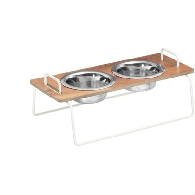 Wuff`s Feeder Small - Brown (Reused)/white Frame__