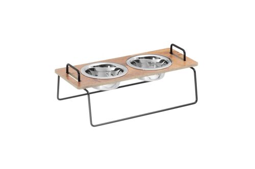 Wuff`s Feeder Small - Brown (Reused)/black Frame__