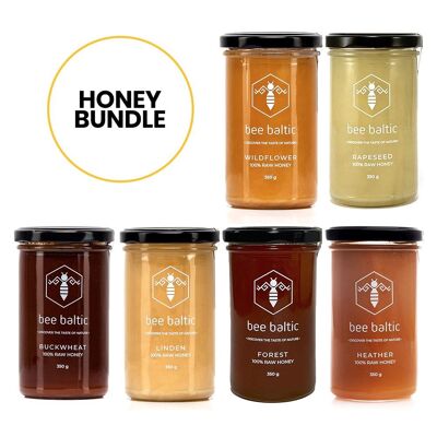 Paquete de selección de miel de abeja báltica