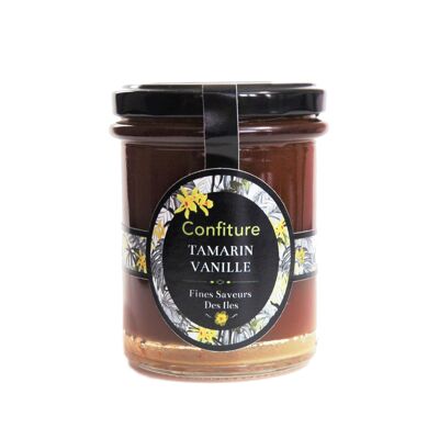 FINES SAVEURS DES ÎLES - Confiture exotique artisanale Tamarin Vanille - Pot 250 gr