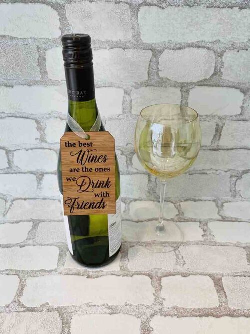 Bottle Tag/Decoration - 'The Best Wines