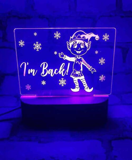 Elf Light Box - I'm Back! (Multi-Coloured Lights)