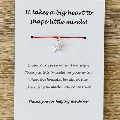 Bracelet - 'It Takes A Big Heart To Shape Little Minds'