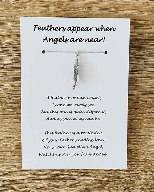 Bracelet - 'Feathers Appear When Loved Ones' Father