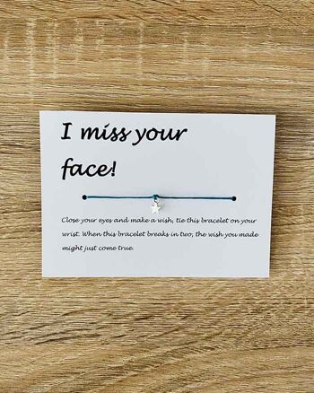 Meilleure vente - Bracelet - 'I Miss Your Face'