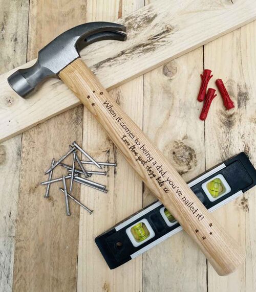 Personalised 16oz Claw Hammer - When it comes to being dad