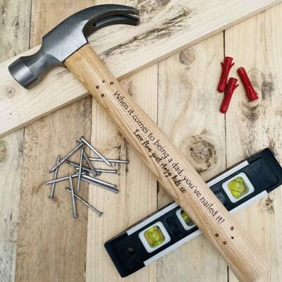 Personalised 16oz Claw Hammer - When it comes to being dad