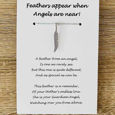 Bracelet - 'Feathers Appear When Loved Ones' Mother